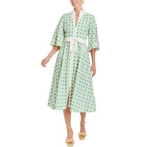 Mestiza New York Womens  Carmen Linen-Blend Midi Dress